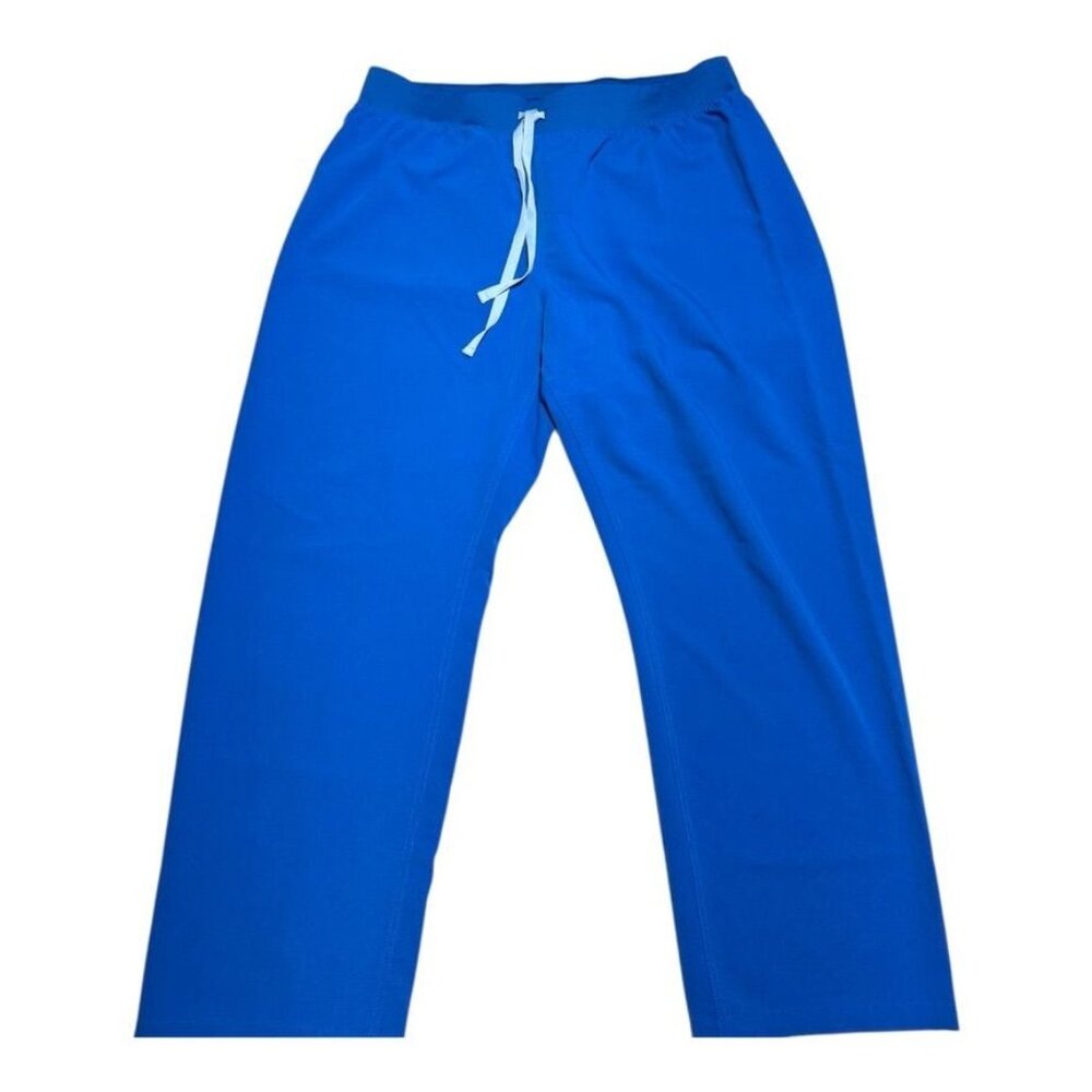 Figs Blue Straight Leg Pants